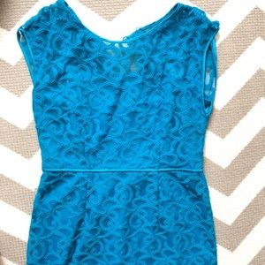 Andrea pappel blue lace dress size 12